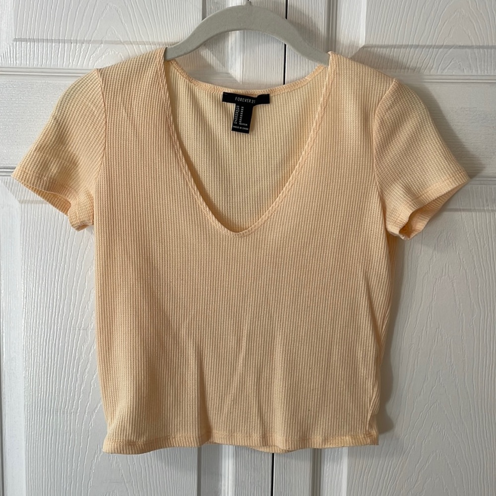 Forever 21 Yellow Crop top